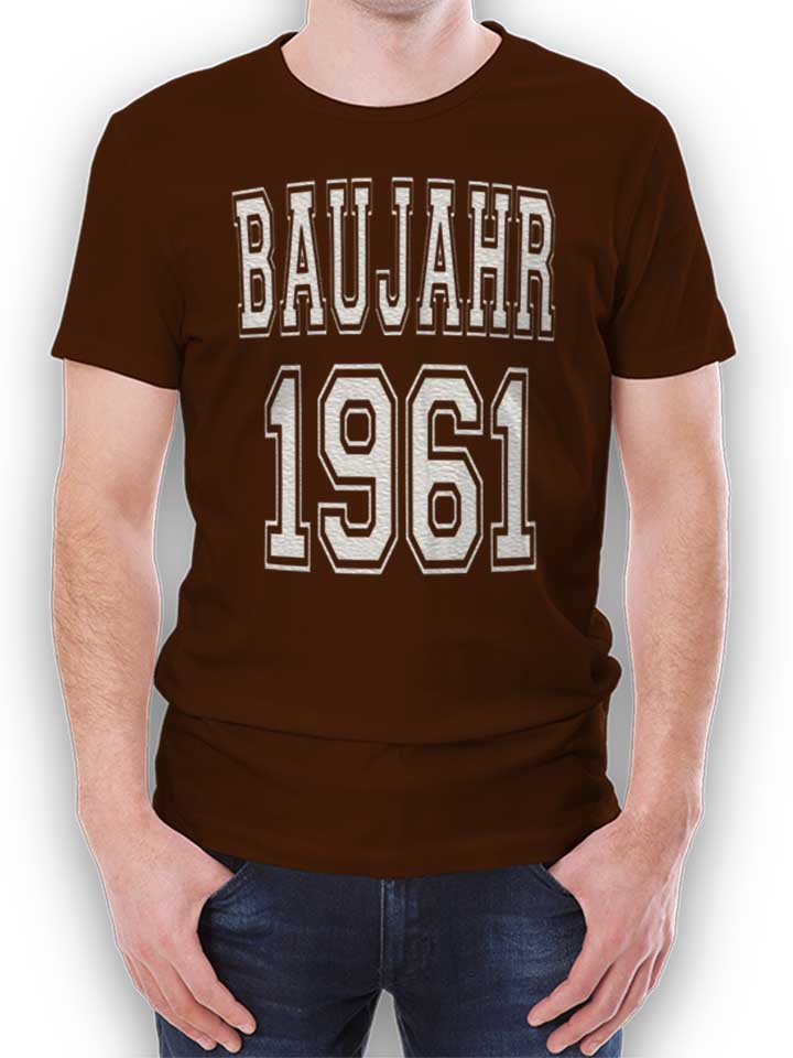 baujahr-1961-t-shirt braun 1