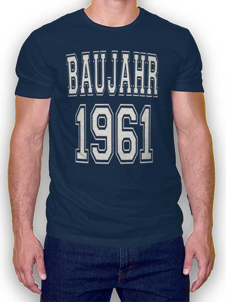 baujahr-1961-t-shirt dunkelblau 1