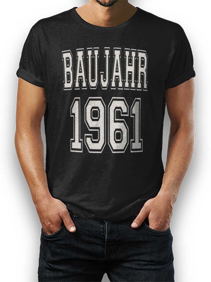 baujahr-1961-t-shirt schwarz 1