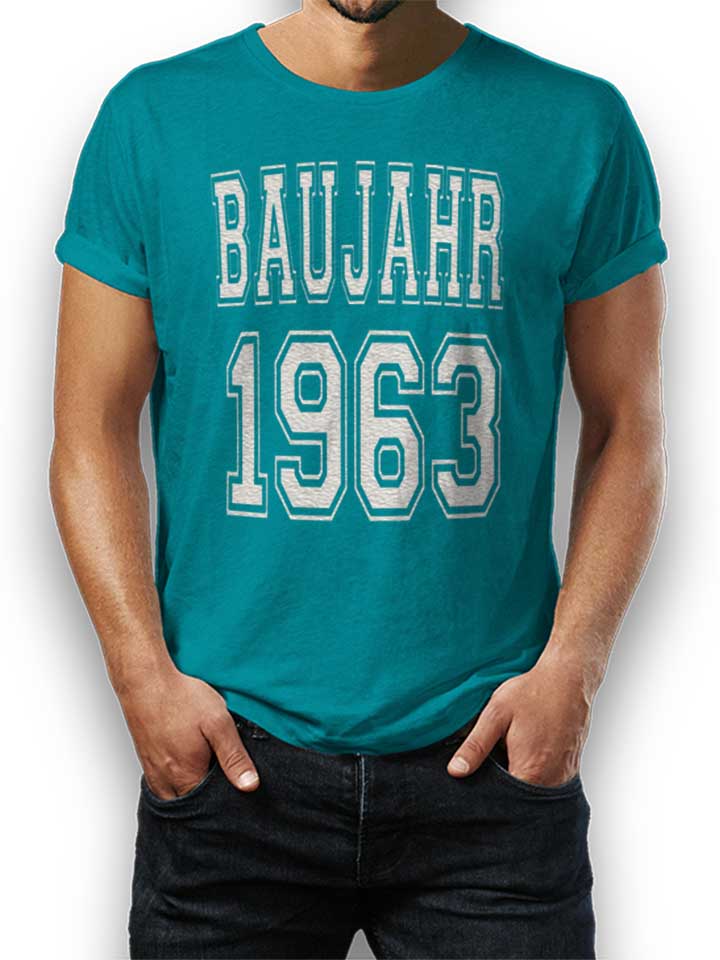 baujahr-1963-t-shirt tuerkis 1