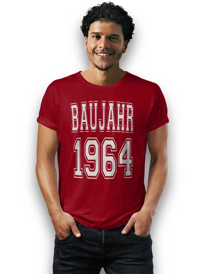baujahr-1964-t-shirt bordeaux 2