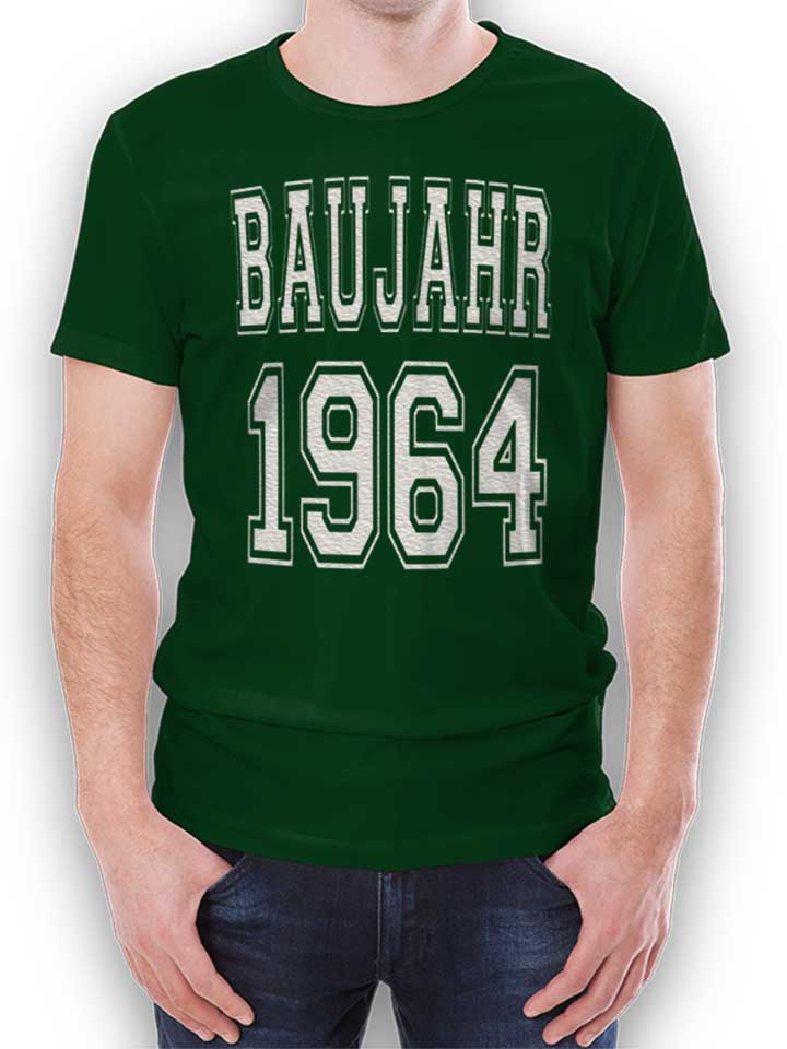 baujahr-1964-t-shirt dunkelgruen 1