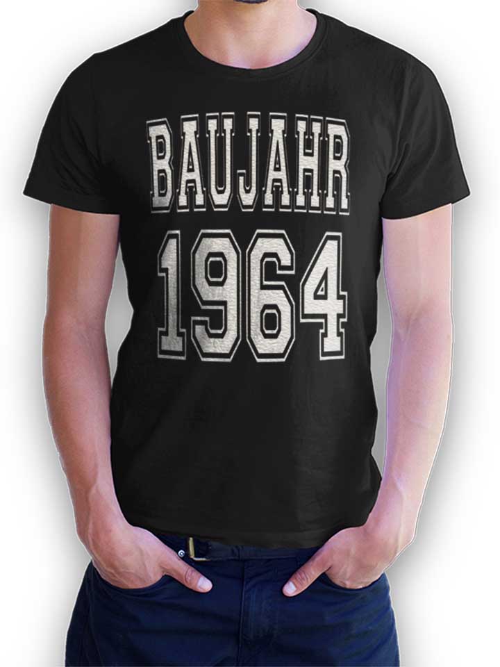 baujahr-1964-t-shirt schwarz 1