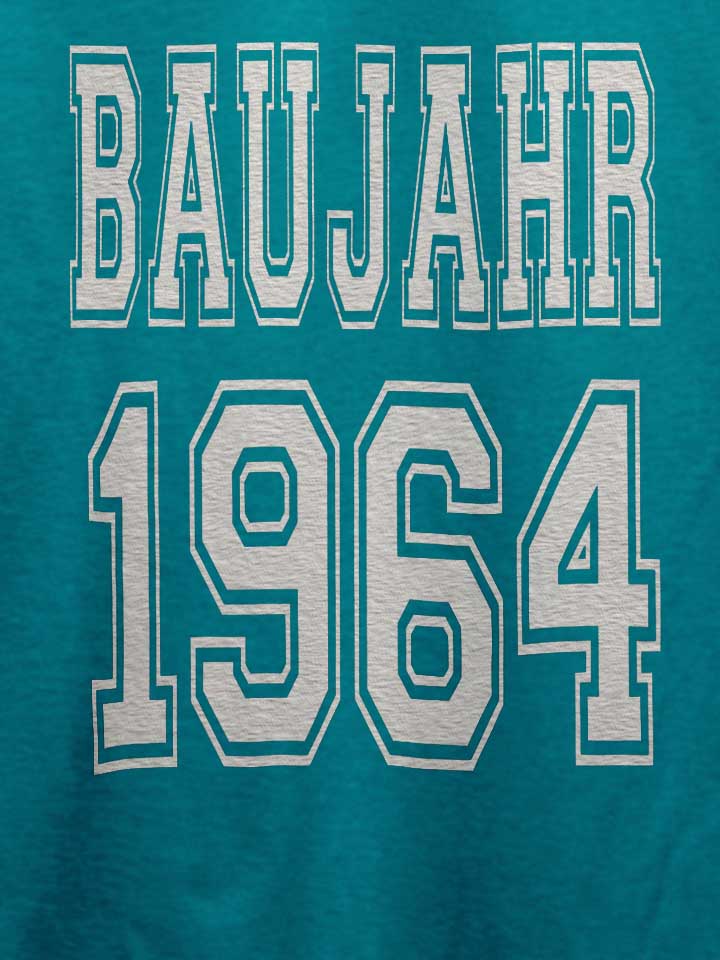baujahr-1964-t-shirt tuerkis 4