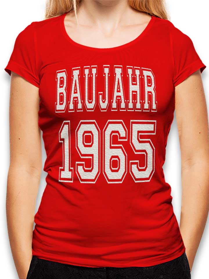 Baujahr 1965 Camiseta Mujer rojo L