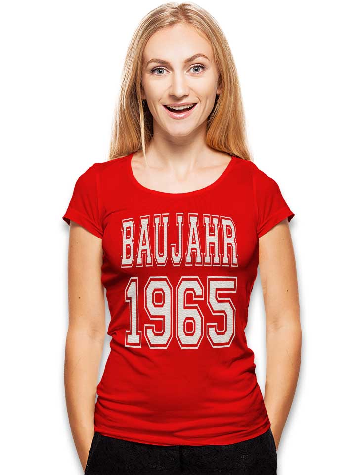 baujahr-1965-damen-t-shirt rot 2