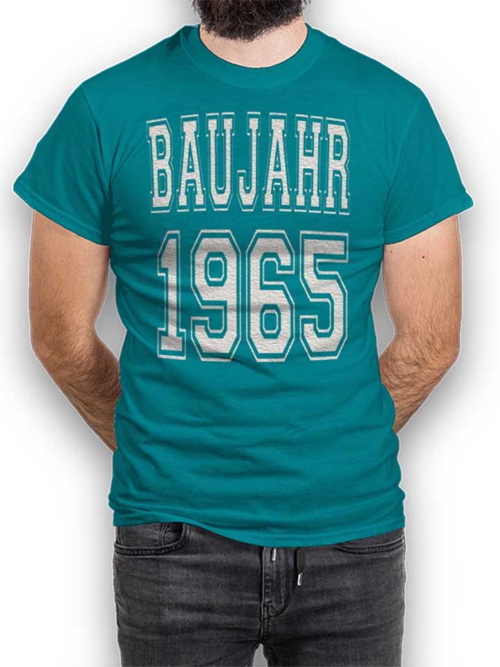 baujahr-1965-t-shirt tuerkis 1