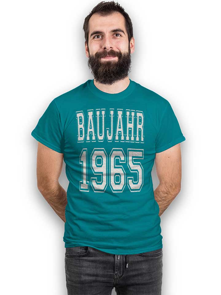 baujahr-1965-t-shirt tuerkis 2