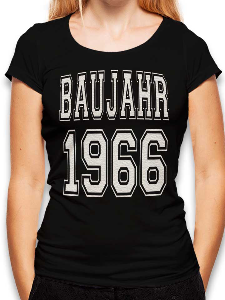 Baujahr 1966 Damen T-Shirt schwarz L