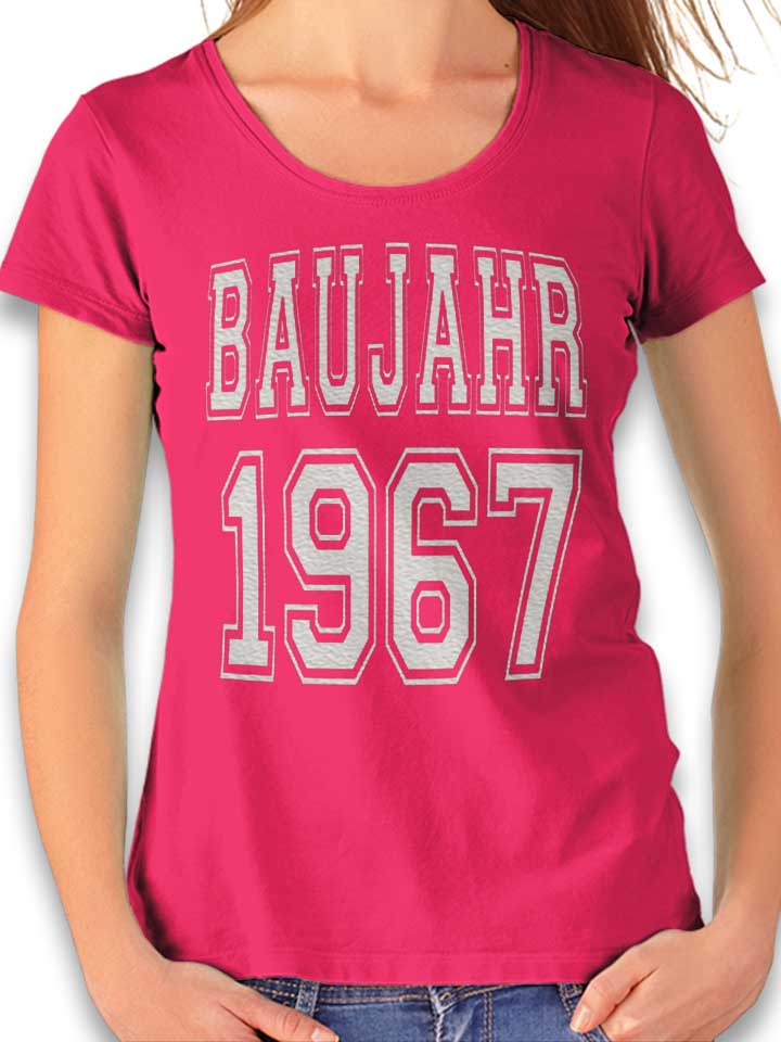 baujahr-1967-damen-t-shirt fuchsia 1