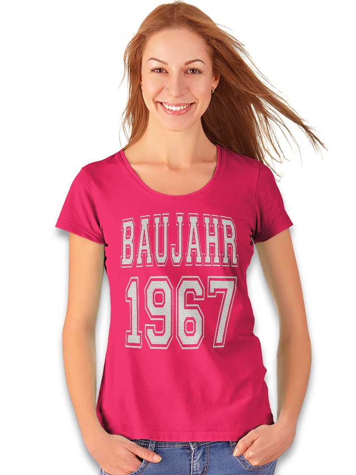 baujahr-1967-damen-t-shirt fuchsia 2