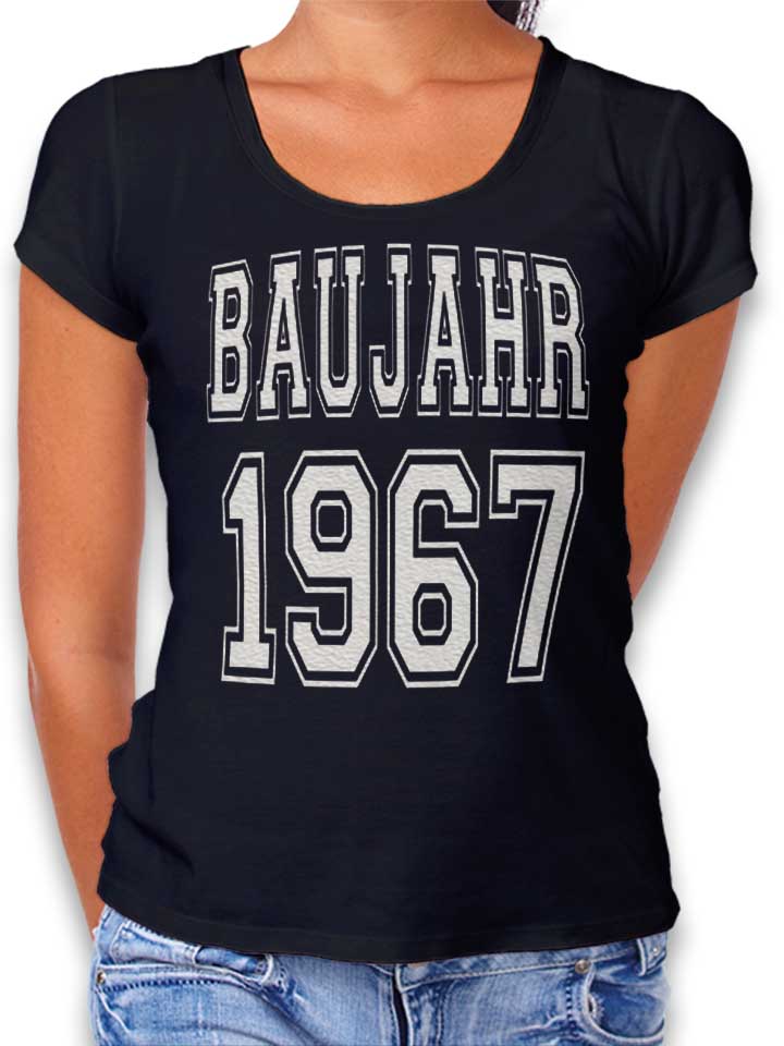 baujahr-1967-damen-t-shirt schwarz 1