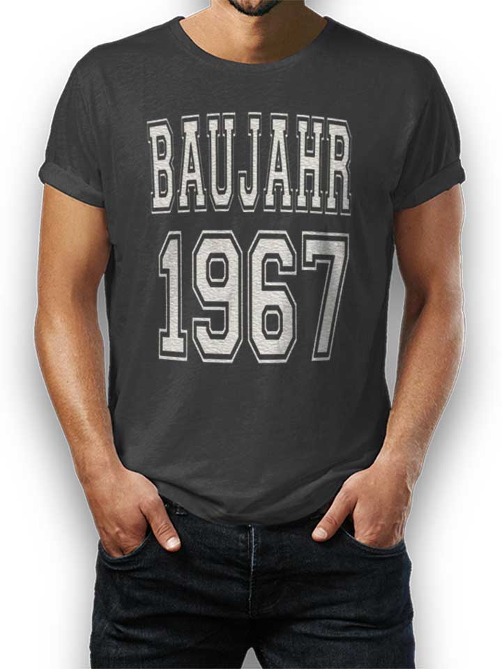 baujahr-1967-t-shirt dunkelgrau 1