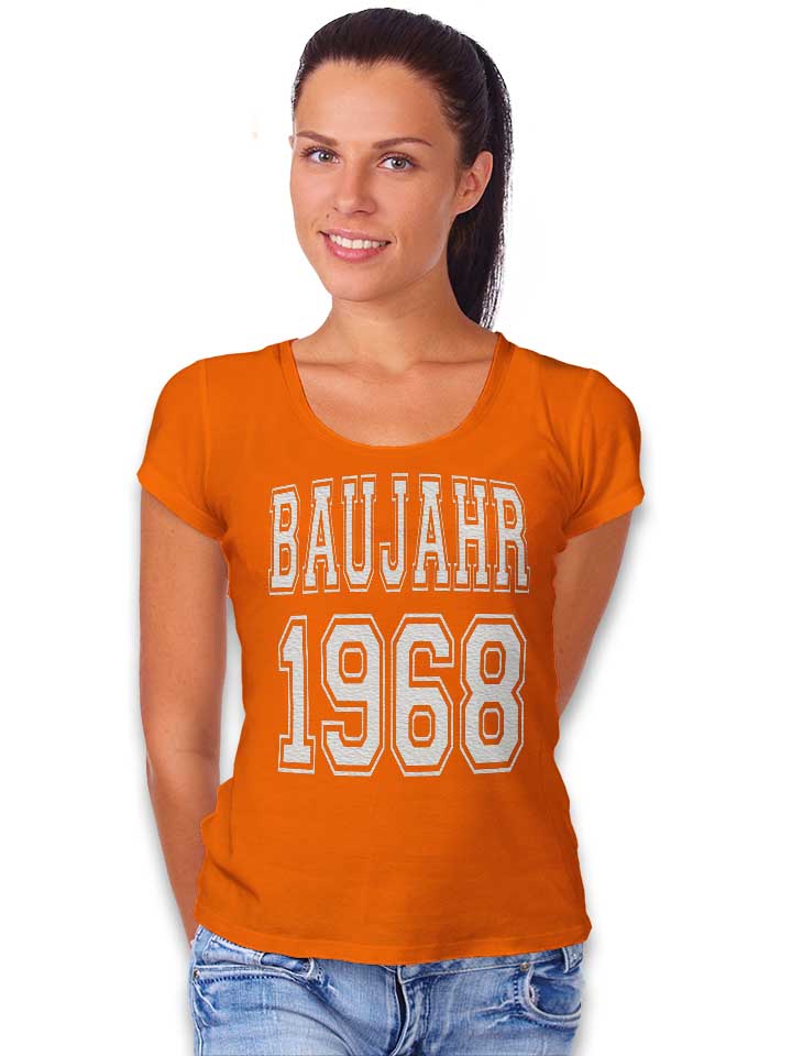 baujahr-1968-damen-t-shirt orange 2