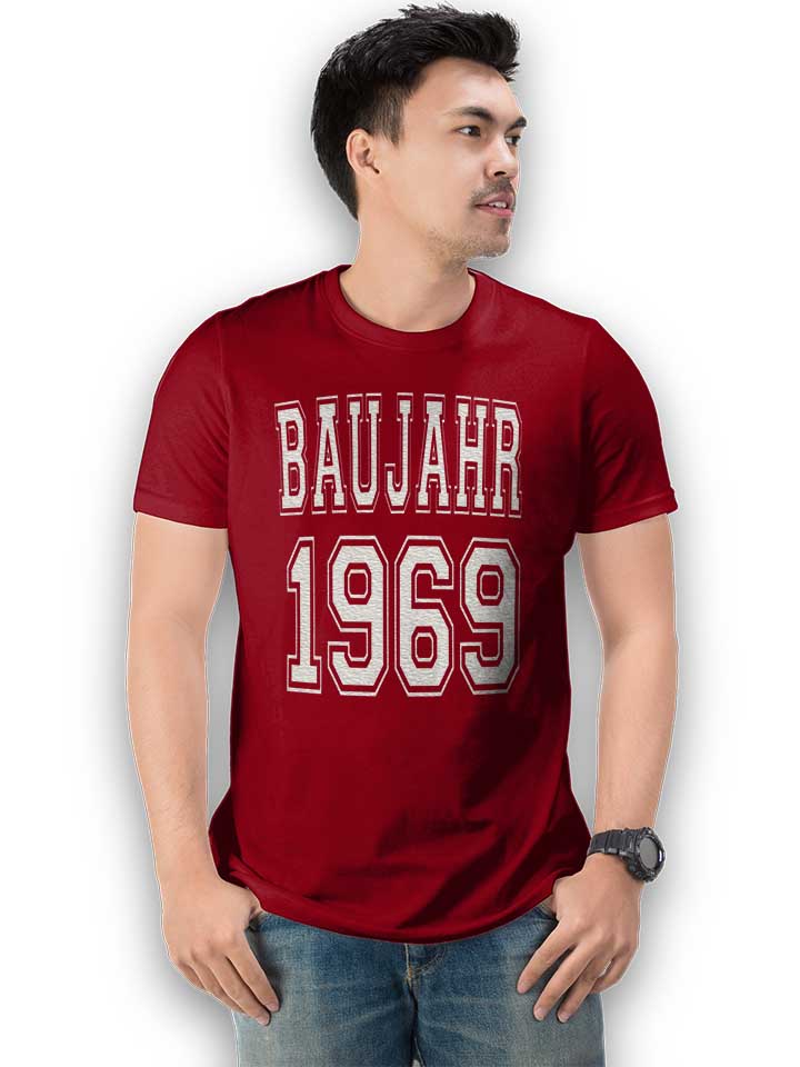 baujahr-1969-t-shirt bordeaux 2