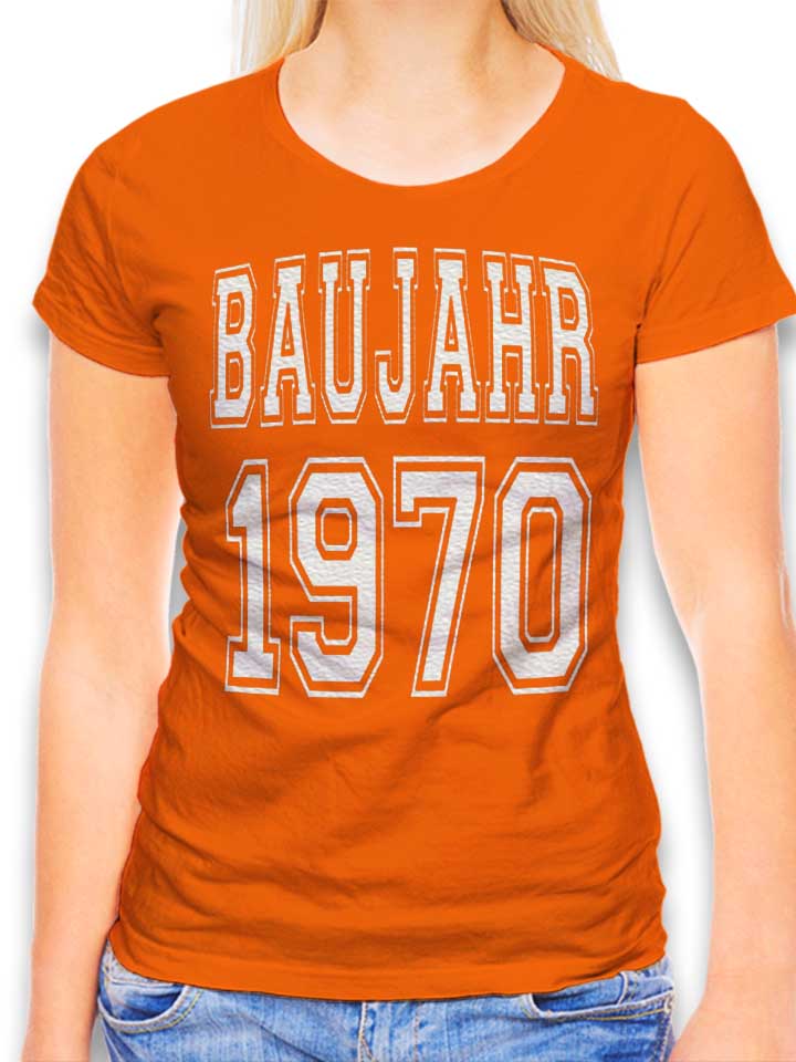 baujahr-1970-damen-t-shirt orange 1