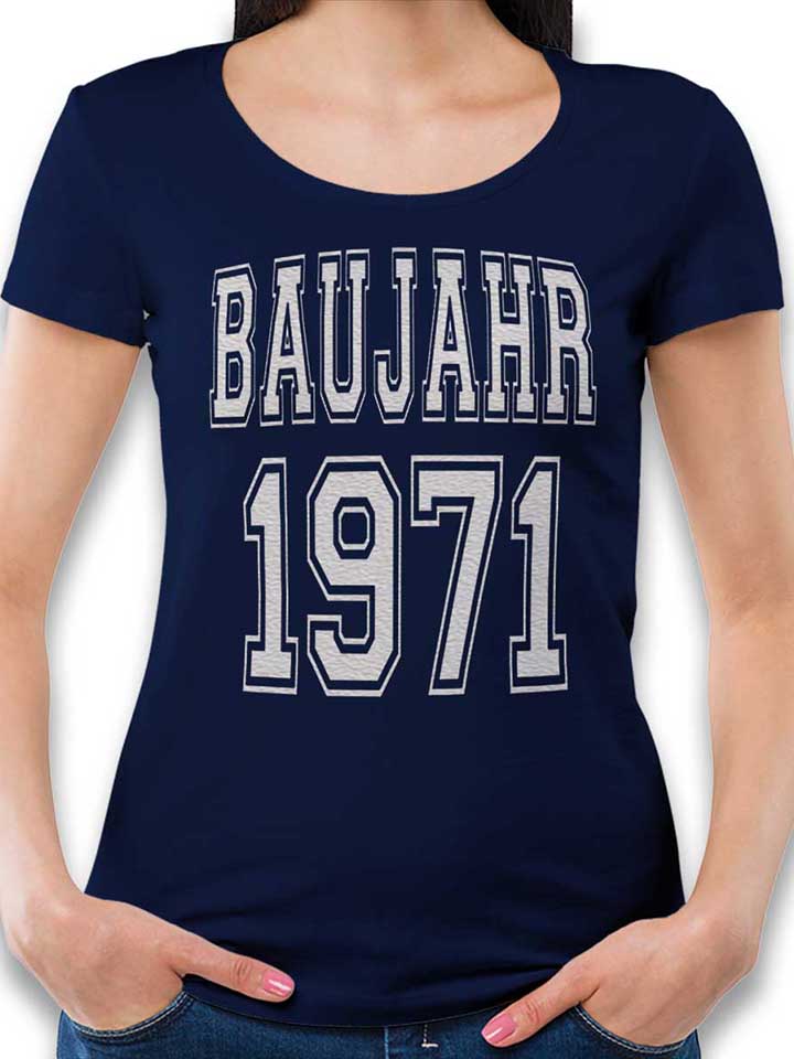 baujahr-1971-damen-t-shirt dunkelblau 1
