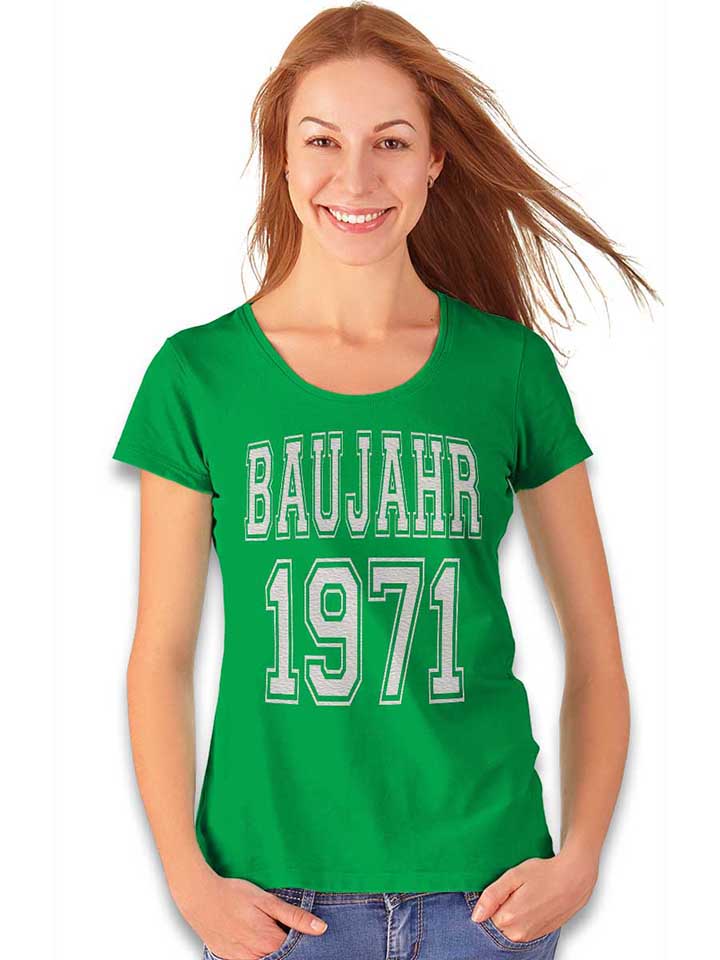 baujahr-1971-damen-t-shirt gruen 2