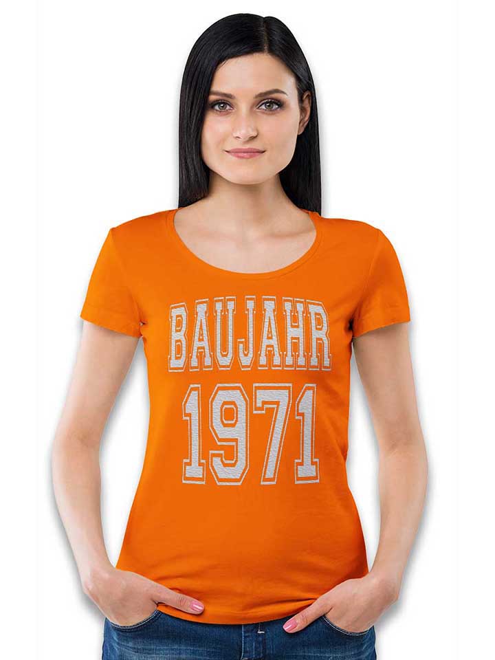 baujahr-1971-damen-t-shirt orange 2