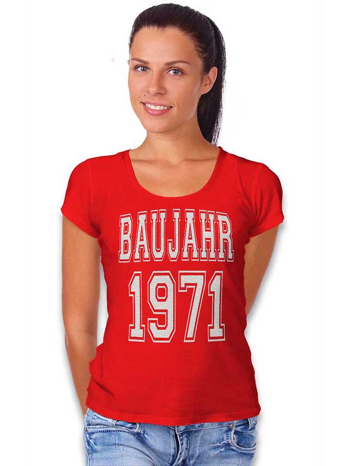 baujahr-1971-damen-t-shirt rot 2