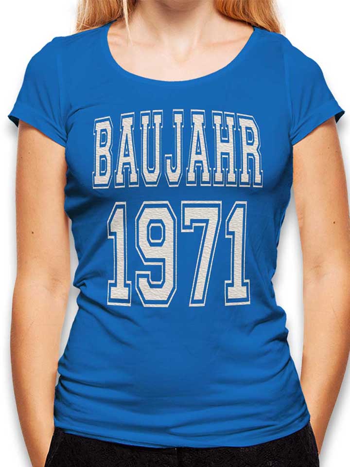 Baujahr 1971 T-Shirt Donna blu-royal L