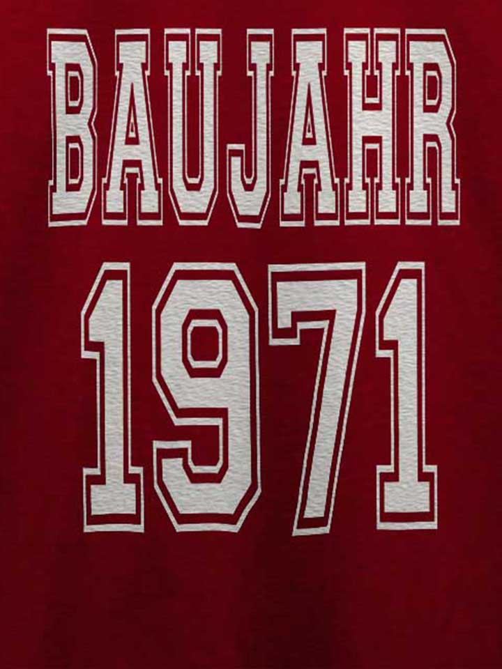 baujahr-1971-t-shirt bordeaux 4