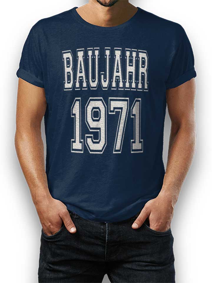 Baujahr 1971 T-Shirt dunkelblau L