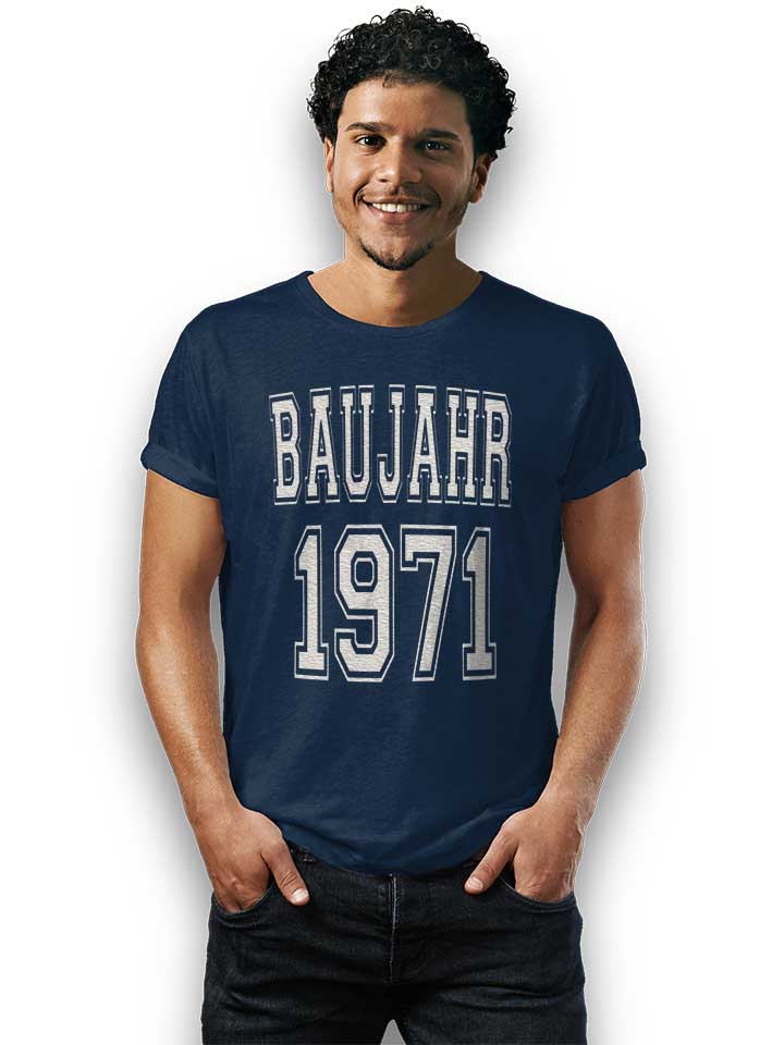 baujahr-1971-t-shirt dunkelblau 2