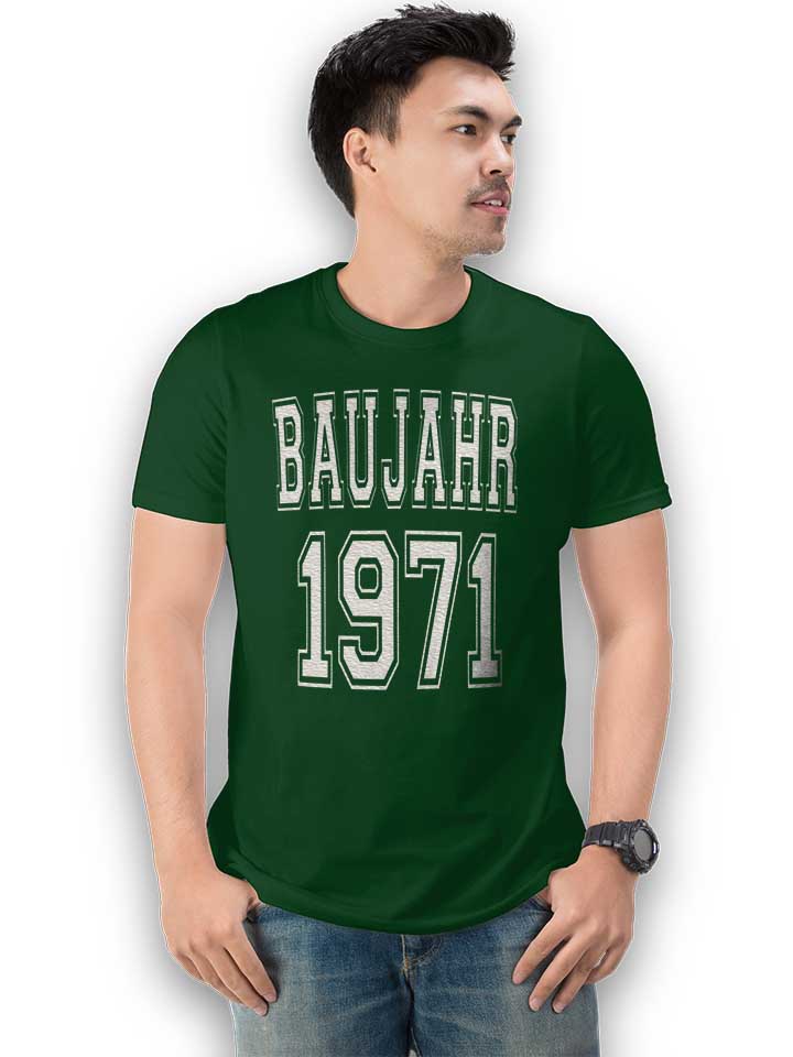 baujahr-1971-t-shirt dunkelgruen 2