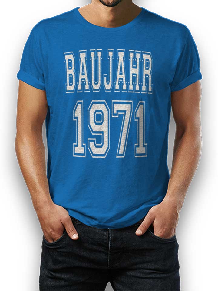 baujahr-1971-t-shirt royal 1