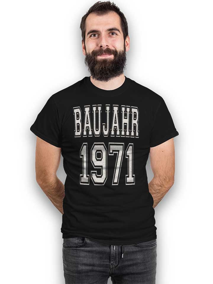 baujahr-1971-t-shirt schwarz 2