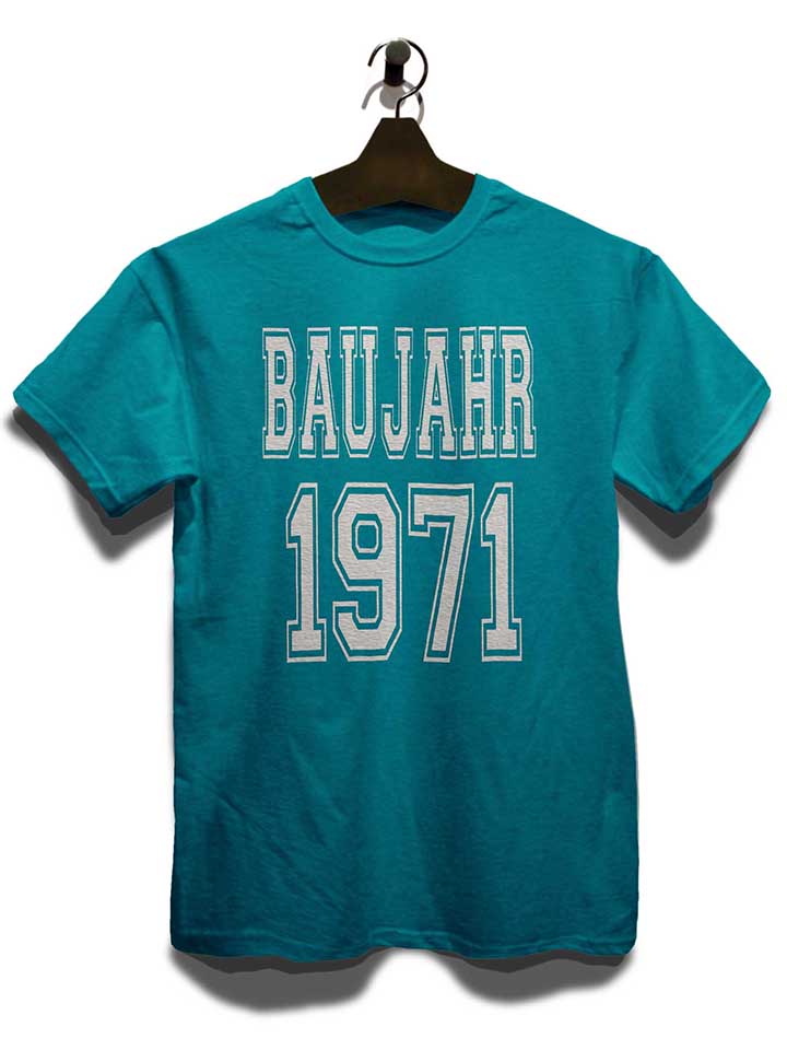 baujahr-1971-t-shirt tuerkis 3