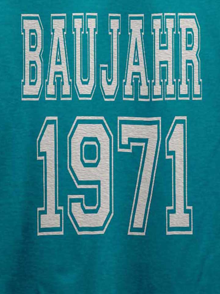 baujahr-1971-t-shirt tuerkis 4