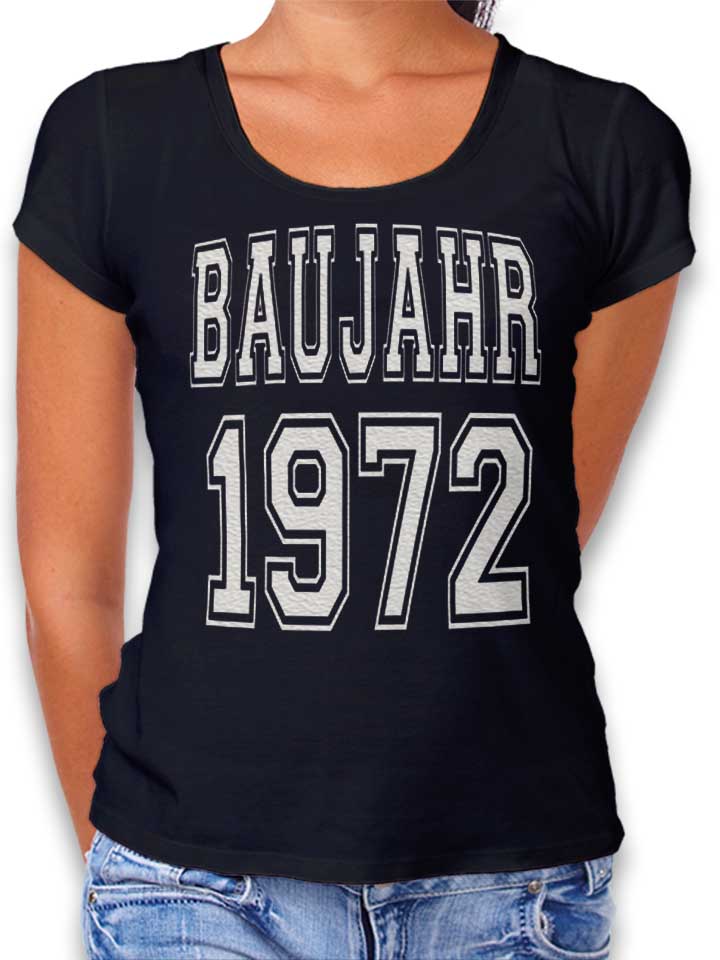 baujahr-1972-damen-t-shirt schwarz 1