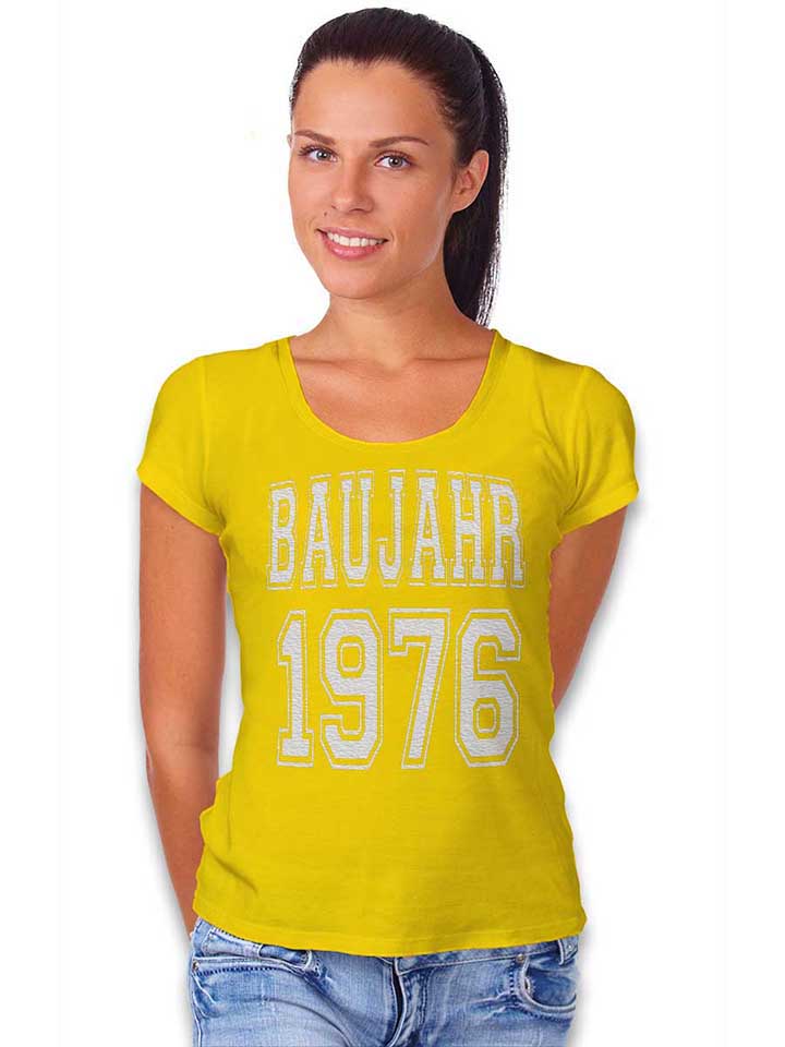 baujahr-1976-damen-t-shirt gelb 2