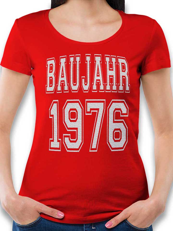 Baujahr 1976 Damen T-Shirt rot L