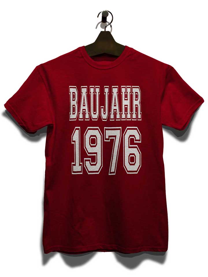 baujahr-1976-t-shirt bordeaux 3