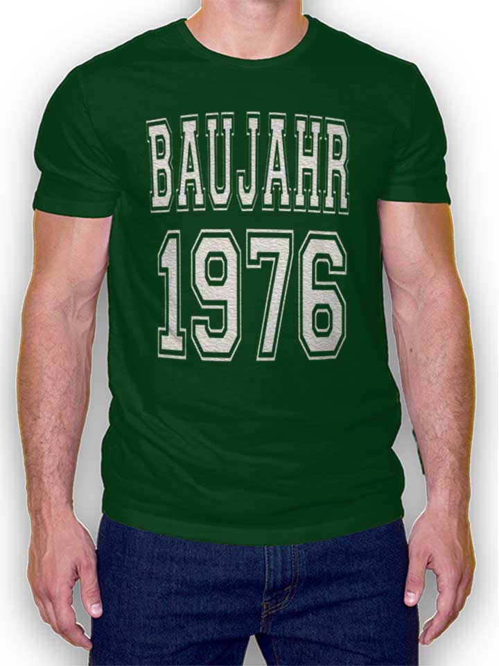 baujahr-1976-t-shirt dunkelgruen 1