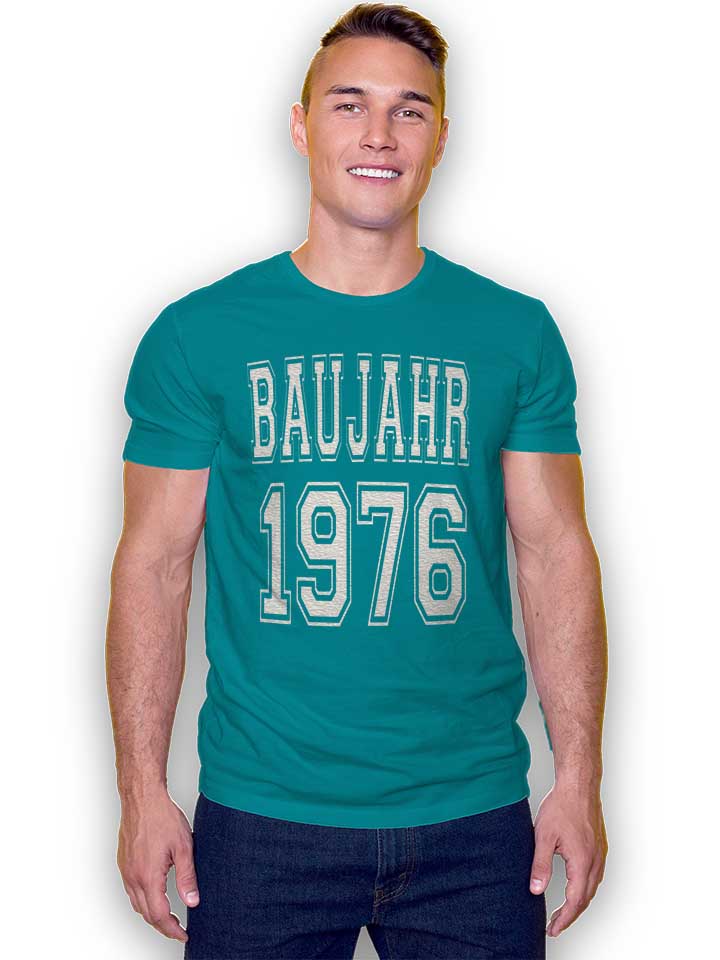 baujahr-1976-t-shirt tuerkis 2
