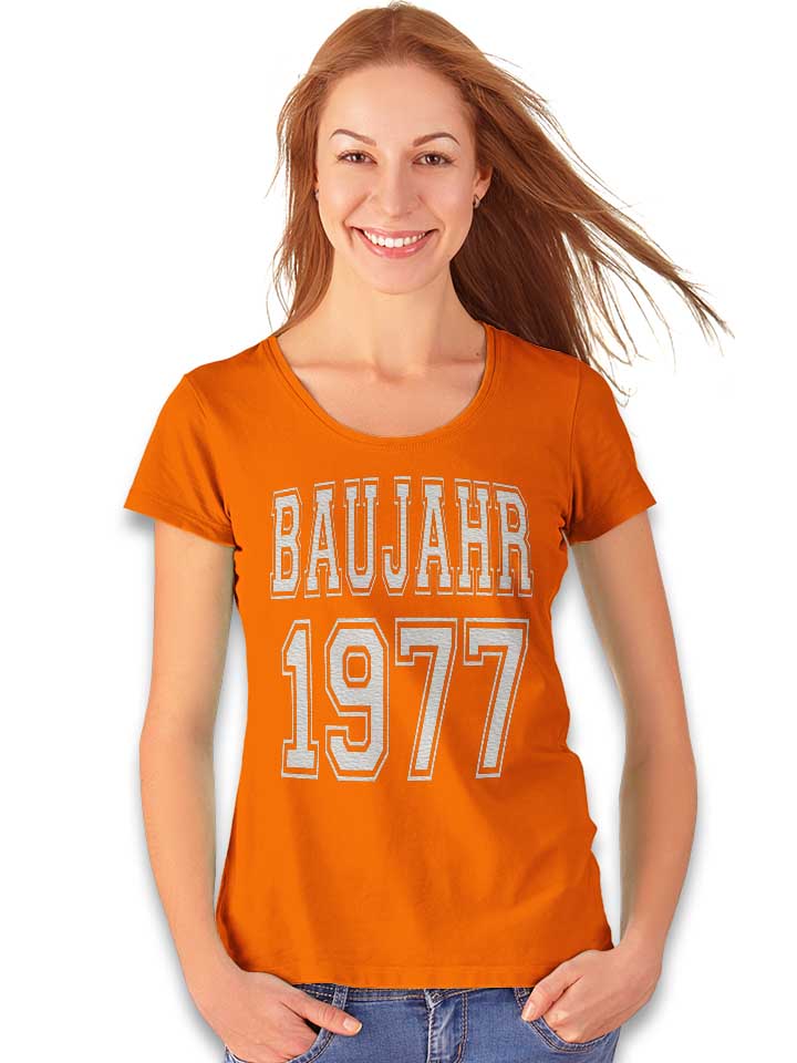 baujahr-1977-damen-t-shirt orange 2