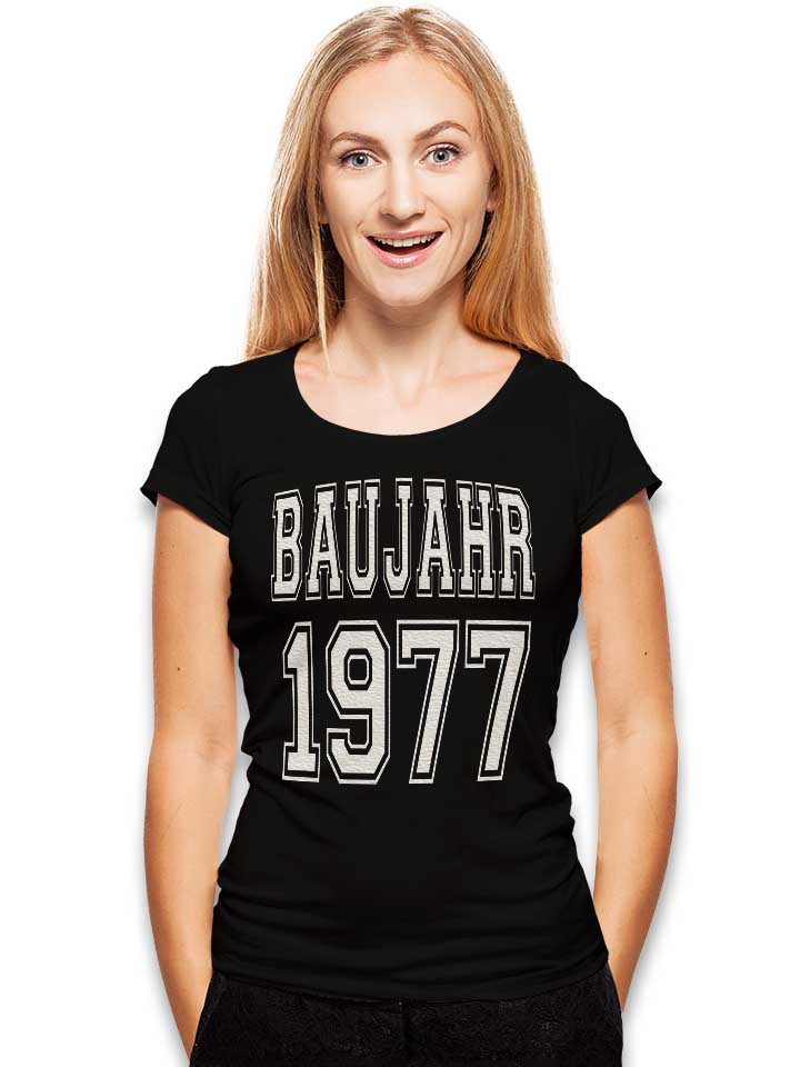 baujahr-1977-damen-t-shirt schwarz 2