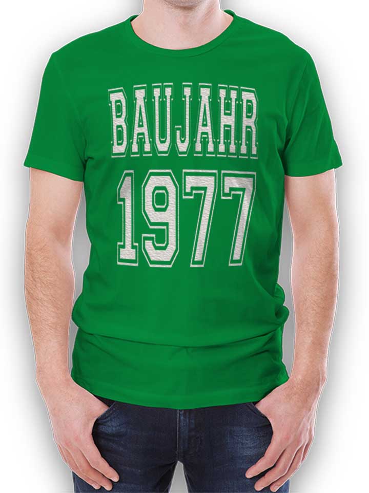 Baujahr 1977 Camiseta verde L