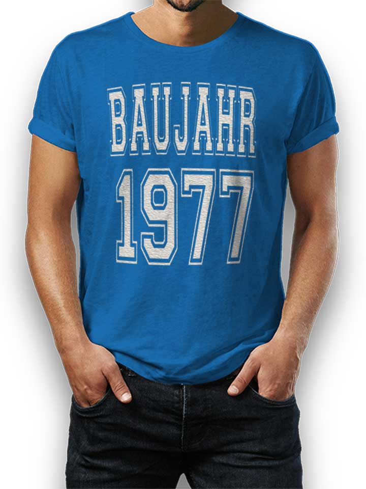 baujahr-1977-t-shirt royal 1