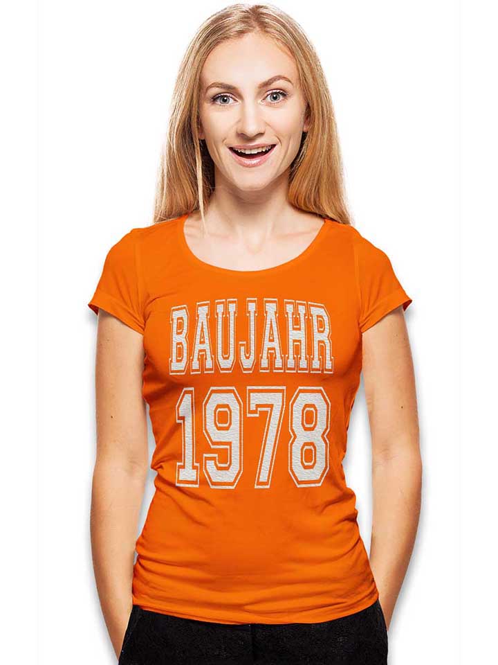 baujahr-1978-damen-t-shirt orange 2