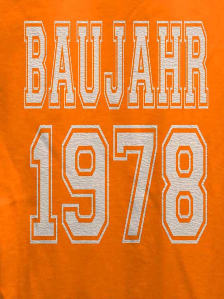 baujahr-1978-damen-t-shirt orange 4