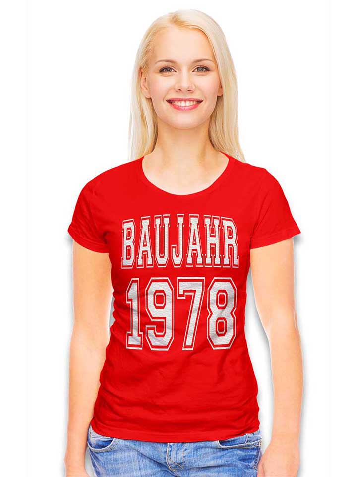 baujahr-1978-damen-t-shirt rot 2