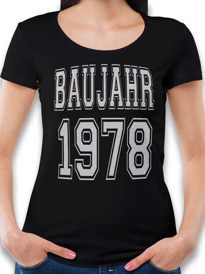Baujahr 1978 Damen T-Shirt schwarz L