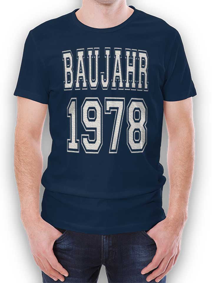 baujahr-1978-t-shirt dunkelblau 1