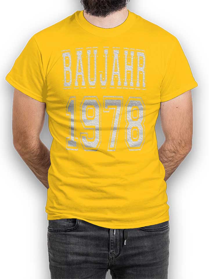 baujahr-1978-t-shirt gelb 1