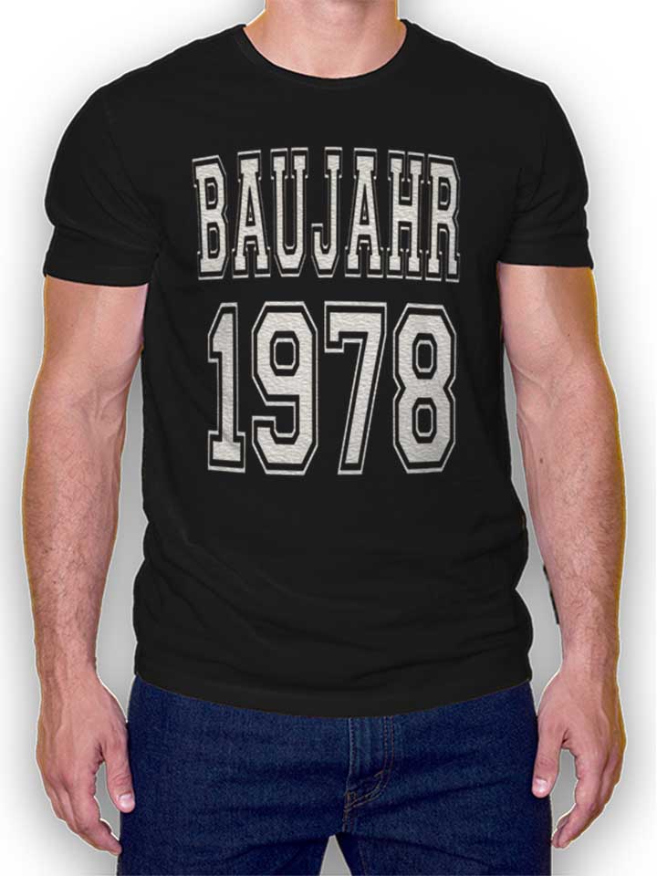 baujahr-1978-t-shirt schwarz 1